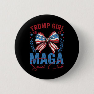 Badge Rond 5 Cm Trump Girl 45 47 Mega Est 2024 Social Club Voting