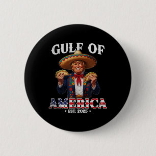 Badge Rond 5 Cm Trump Golfe des États-Unis Amérique 2025 Trump Mer