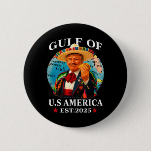 Badge Rond 5 Cm Trump Golfe Des États-Unis Depuis 2025 Mexique Tru