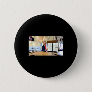 Badge Rond 5 Cm Trump Golfe Du Mexique Président Patriotique Trump