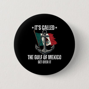 Badge Rond 5 Cm Trump Golfe Du Mexique, Un Parti Libéral Anti-Trum