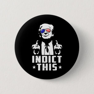 Badge Rond 5 Cm Trump Inculpe Cette Arrestation Politique Pour Rép