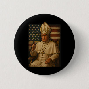 Badge Rond 5 Cm Trump, le pape républicain de l'Eglise du Vatican