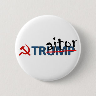 Badge Rond 5 Cm Trump le Pin de traître