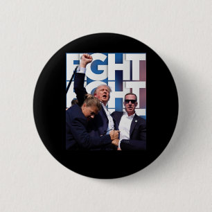 Badge Rond 5 Cm Trump lutte contre Trump pour l'Amérique et pour l