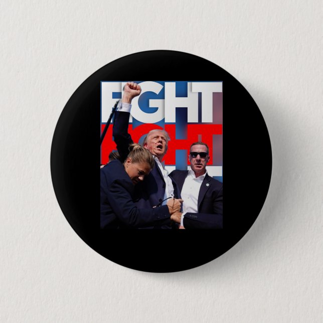 Badge Rond 5 Cm Trump lutte pour l'Amérique Trump sans dédain 1 (Devant)