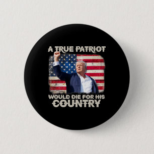 Badge Rond 5 Cm Trump M'a Manqué Rassemblement Pennsylvanie Patrio