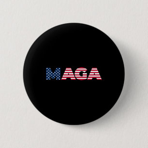 Badge Rond 5 Cm Trump Maga Liberté 4 Juillet 2024 Drapeau Usa 45 4