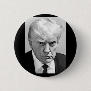 Badge Rond 5 Cm Trump Mug Shot - Donald Trump Mug Shot