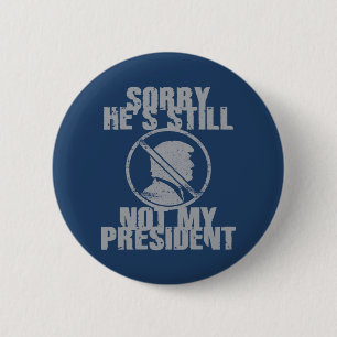 Badge Rond 5 Cm Trump n'est toujours pas mon président
