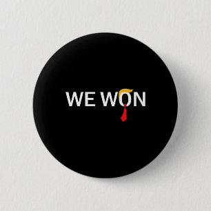 Badge Rond 5 Cm Trump Nous avons gagné Victoires Inauguration 47 P