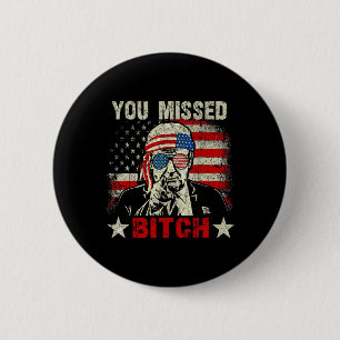Badge Rond 5 Cm Trump Nous reprenons l'Amérique Reviens tu as raté