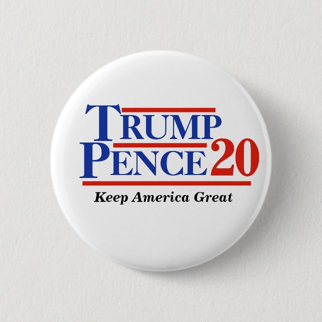BADGE ROND 5 CM TRUMP PENCE 2020 (Devant)