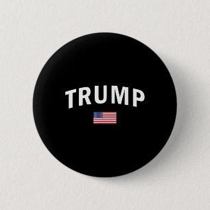 Badge Rond 5 Cm Trump Président américain Sports Tee American 2024