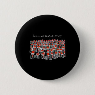 Badge Rond 5 Cm Trump Président Usa Drapeau Halloween Horreur Hist