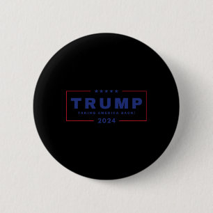 Badge Rond 5 Cm Trump ramène l'Amérique le 4 juillet 2024 Us Maga