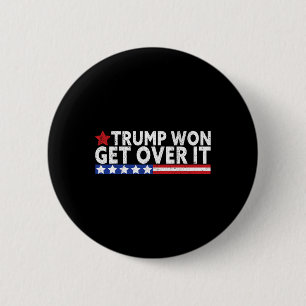Badge Rond 5 Cm Trump remporte le Drapeau It 2028 États-Unis