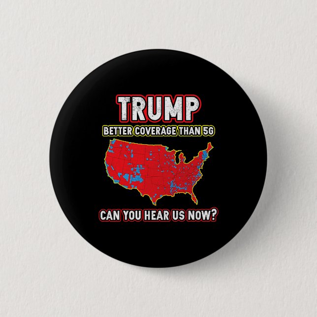 Badge Rond 5 Cm Trump remporte une meilleure couverture (Devant)