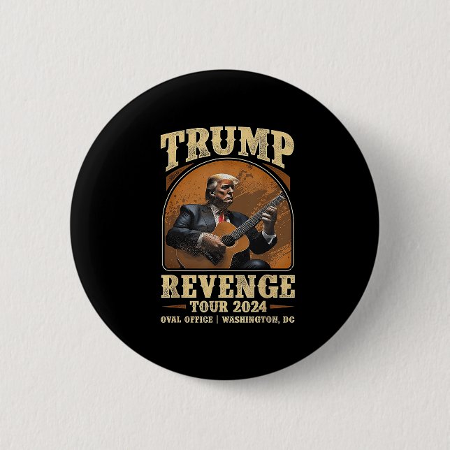 Badge Rond 5 Cm Trump Revenge Tour 2024 (Devant)