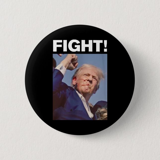 Badge Rond 5 Cm Trump Shot 2024 (Devant)