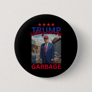 Badge Rond 5 Cm Trump Sortir Le Garbyge 2024 Drôle Trump