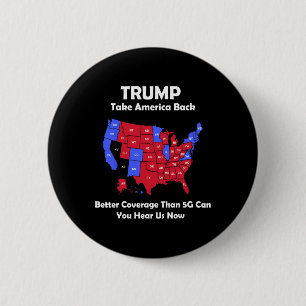 Badge Rond 5 Cm Trump Take America Byck Usa Map - Meilleure couver