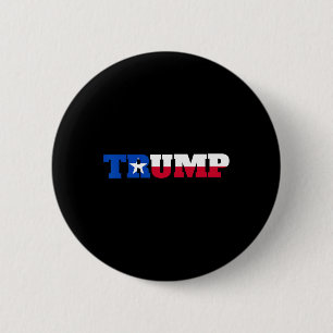 Badge Rond 5 Cm Trump Texans pour Trump