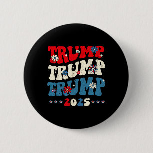Badge Rond 5 Cm Trump Trump Trump 2025 Inauguration du président 4