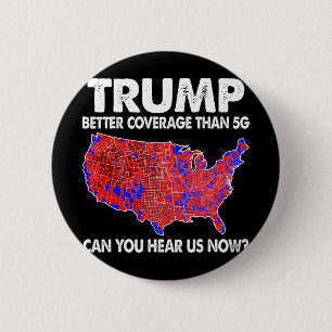 Badge Rond 5 Cm Trump : une meilleure couverture que 5g Carte Trum