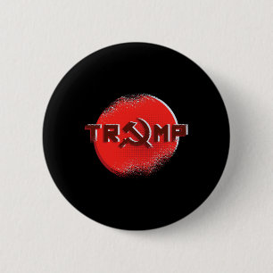 Badge Rond 5 Cm Trump Utilise Le Marteau Et La Faucille De L'Âge C