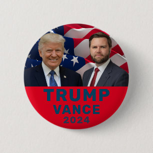 Badge Rond 5 Cm Trump Vance