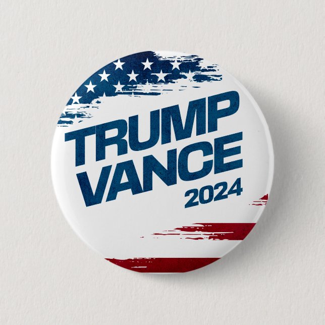 Badge Rond 5 Cm Trump Vance 2024 (Devant)