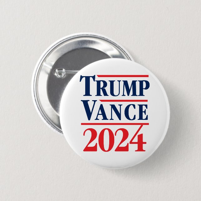 Badge Rond 5 Cm Trump Vance 2024 (Devant & derrière)