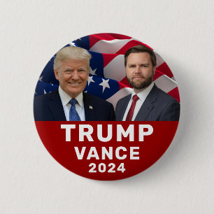 Badge Rond 5 Cm Trump Vance 2024