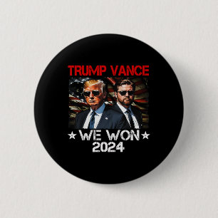 Badge Rond 5 Cm Trump Vance Nous avons gagné Jour d'investiture 20
