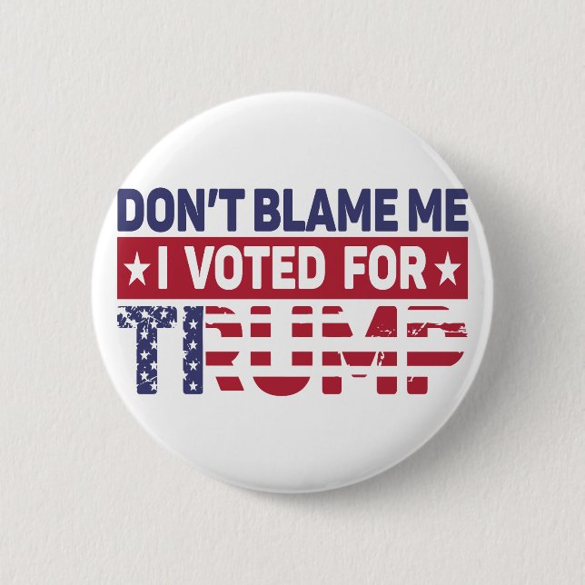Badge Rond 5 Cm Trump Vote Trump 2024 (Devant)