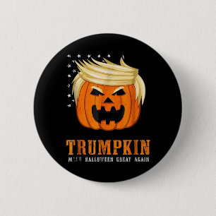 Badge Rond 5 Cm Trumpkin - Meilleur costume d'Halloween Tri-Blend
