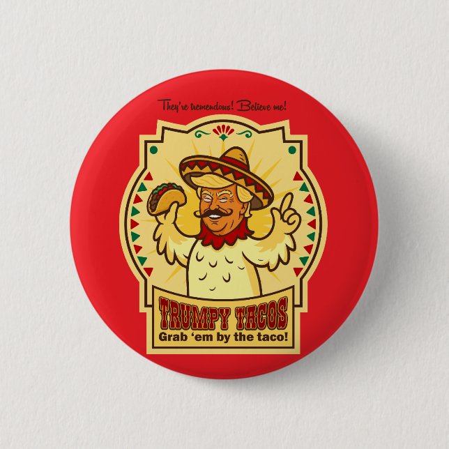 Badge Rond 5 Cm Trumpy Tacos (Devant)