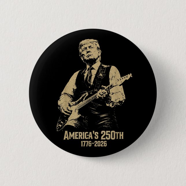 Badge Rond 5 Cm Trymp 4 juillet (Devant)