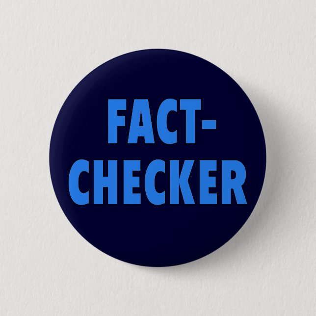 Badge Rond 5 Cm Tshirt FACT-CHECKER (Devant)