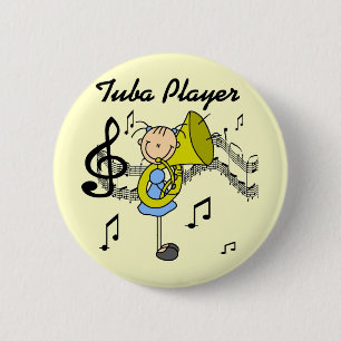 Badge Rond 5 Cm Tshirts et Cadeaux pour Joueur de Tuba