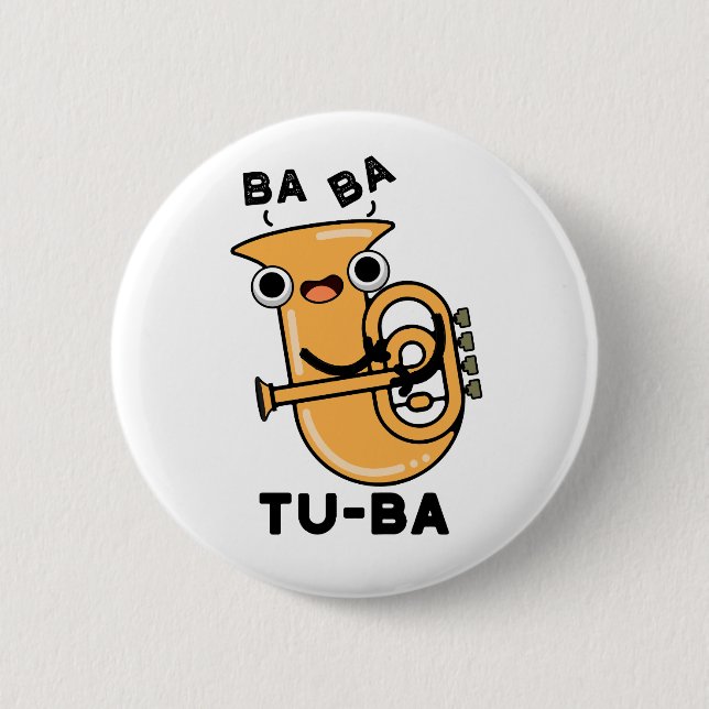 Badge Rond 5 Cm Tu-ba Blagues de Tuba Drôles  (Devant)
