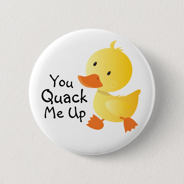Badge Rond 5 Cm Tu Me Casses Drôle Drôle Duckling (Devant)