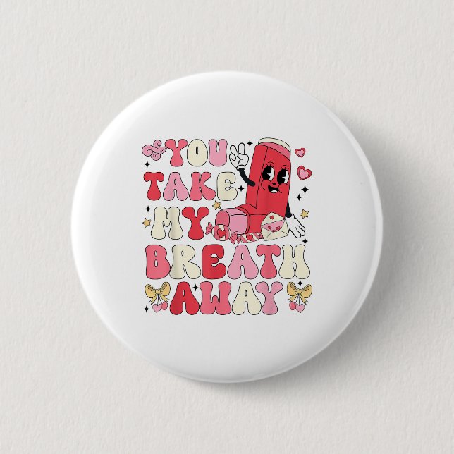 Badge Rond 5 Cm Tu M'Embrasses Inhaler Rt Nurse Happy Val (Devant)