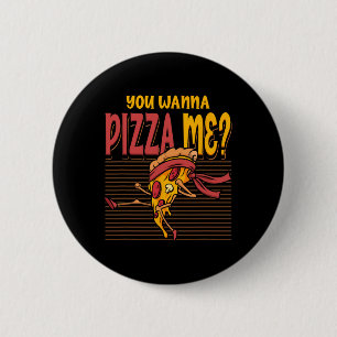 Badge Rond 5 Cm Tu veux une pizza mon style de combat de karaté Mm
