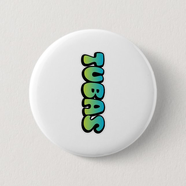 Badge Rond 5 Cm Tubas vers le bas (Devant)