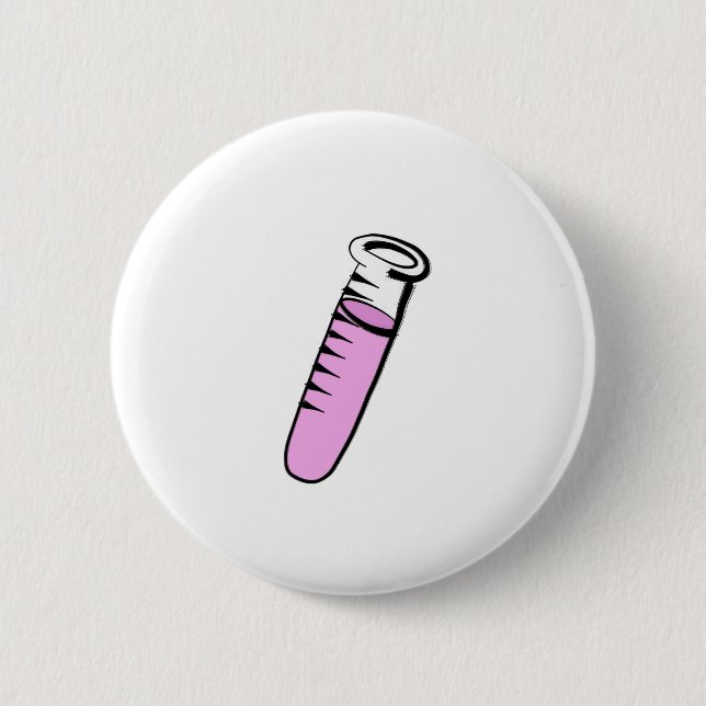 Badge Rond 5 Cm Tube d'essai (Devant)