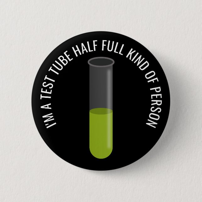 Badge Rond 5 Cm Tube d'essai (Devant)