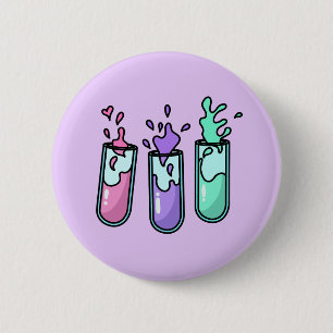 Badge Rond 5 Cm Tubes de test de turbulence