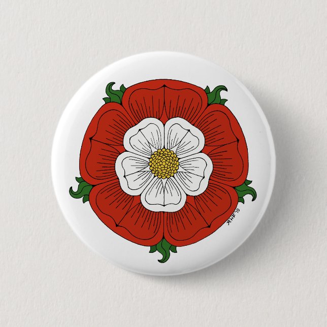 Badge Rond 5 Cm Tudor Rose (Devant)